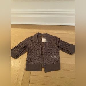 Free People Crochet Cardigan XS